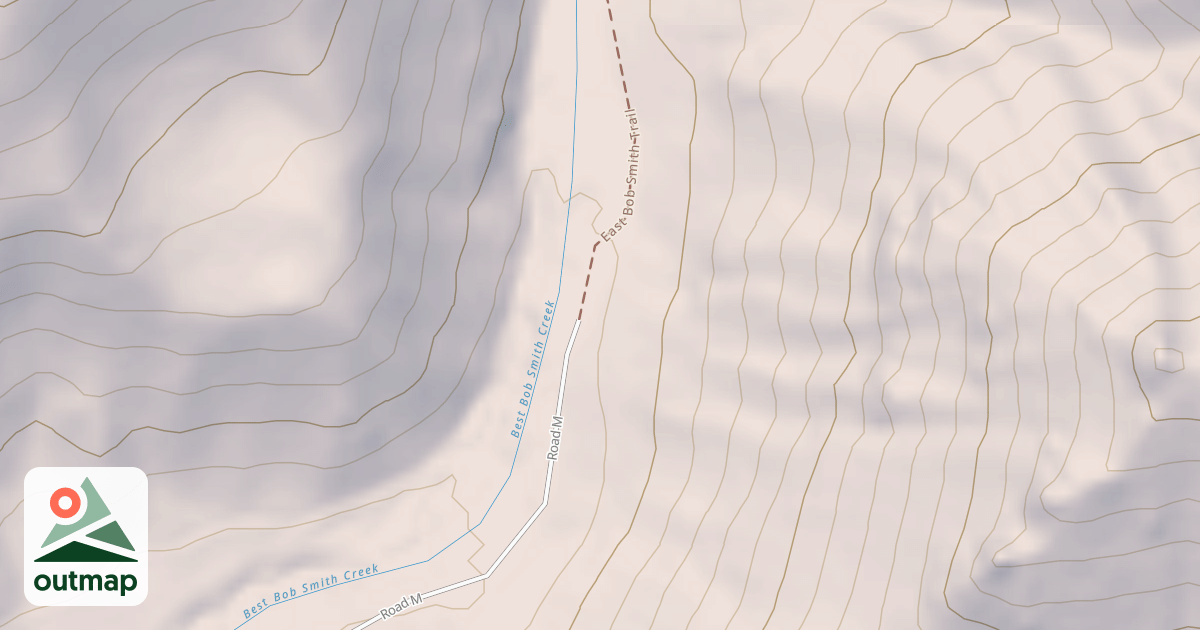 Map of East Bob Smith Trail