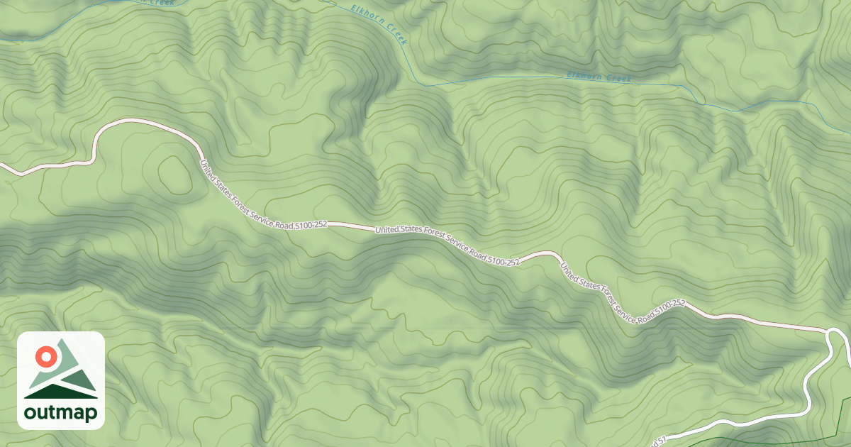 Map of USFS Motor Vehicle Use Map Roads {6D642380-8BCE-407C-B0FB-07ED0C683B29}