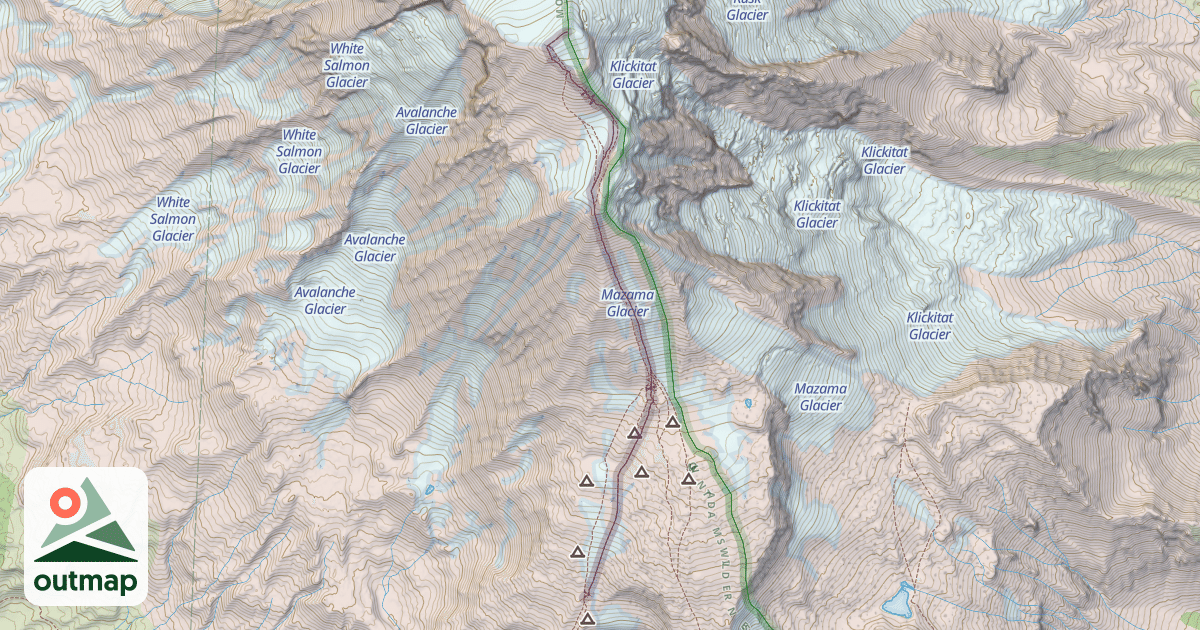 Map of South Climb