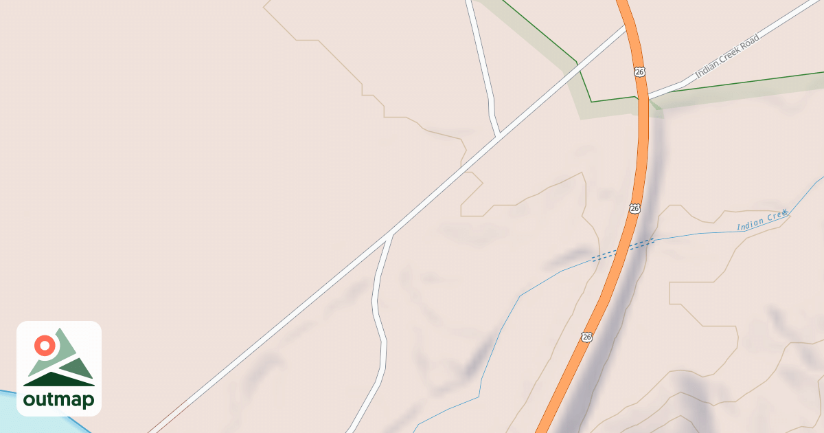 Map of INDIAN CREEK BOAT RAMP