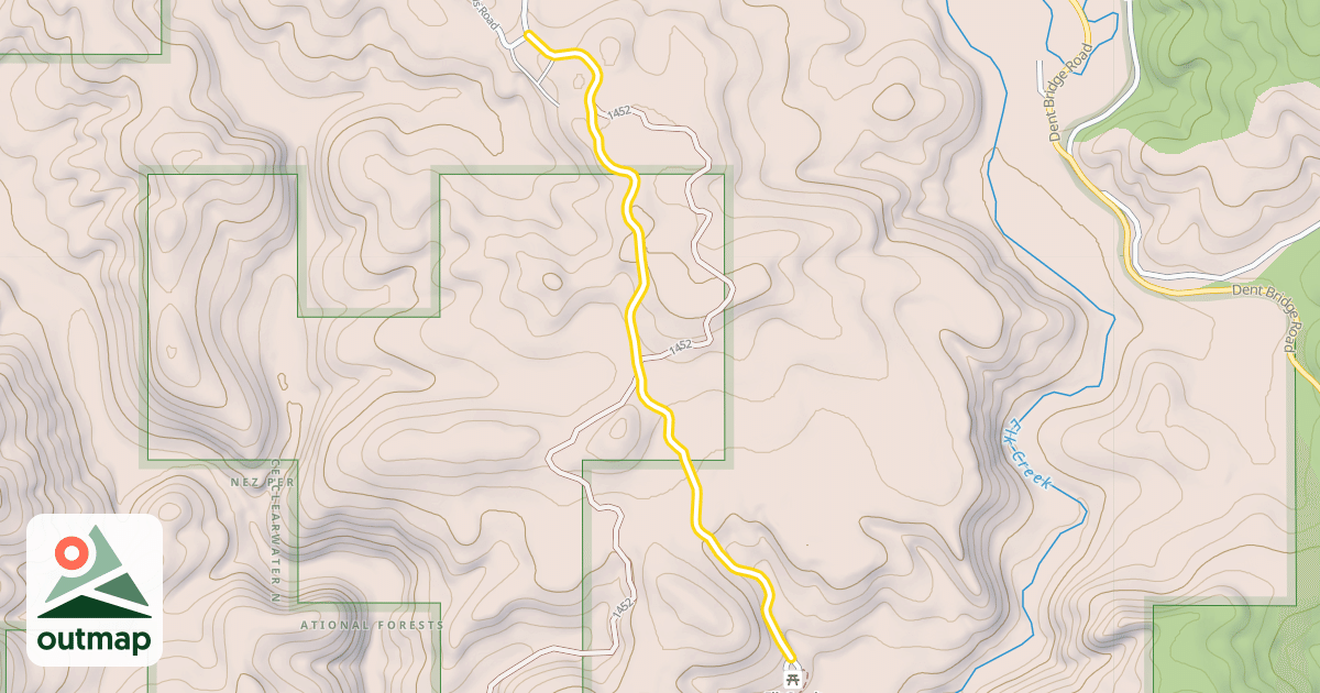Map of Elk River Road