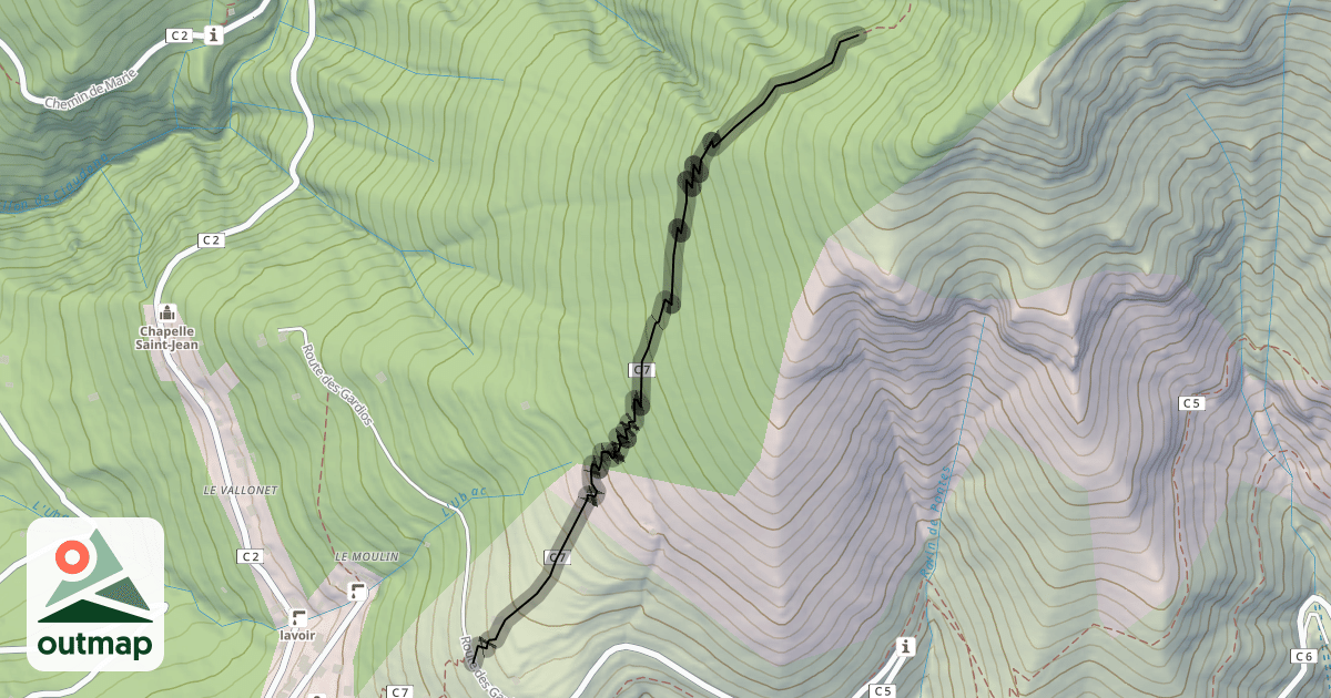 Map of Chemin de Trémagne
