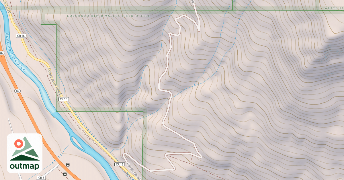 Map of BLM National GTLF Public Motorized Roads 563d0d4c-7893-4f25-aa21-d07412c5e5f7