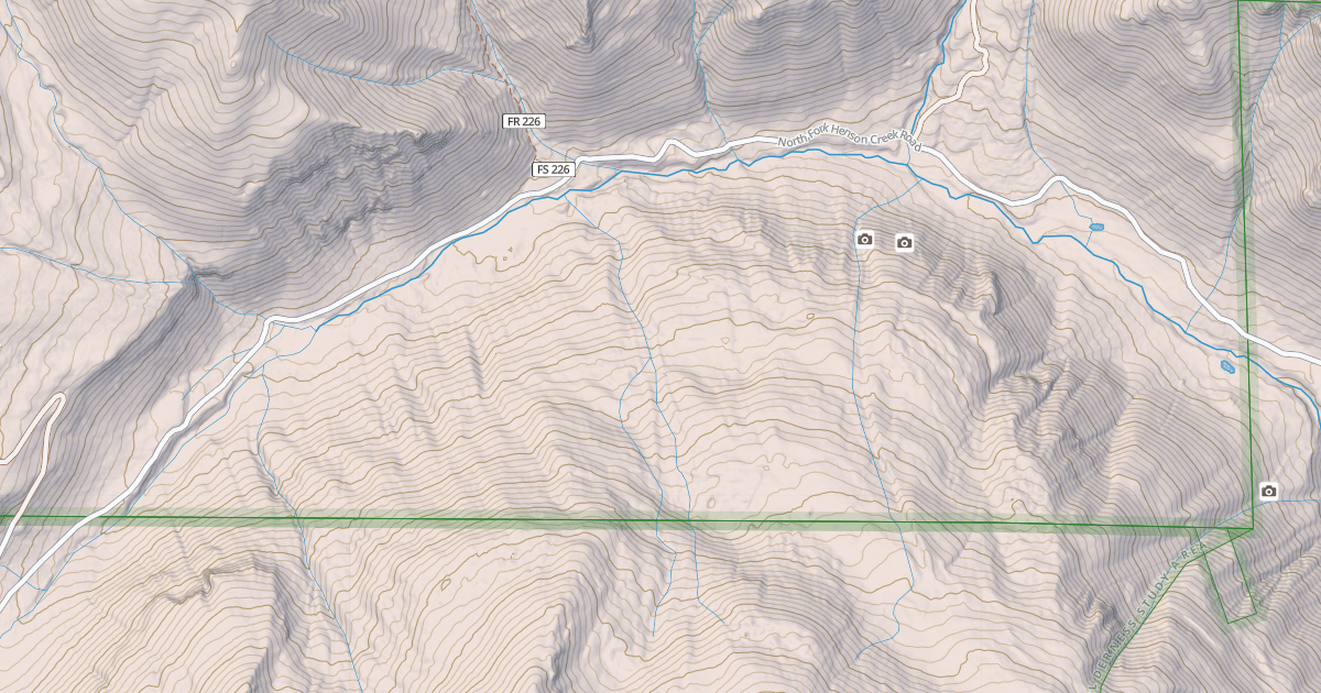 Map preview of NORTH FORK HENSON CR