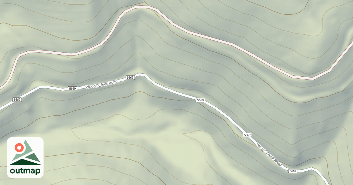 Map of (FDR) WOODS CREEK