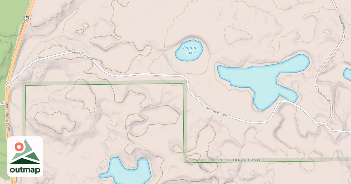Map of ANN ARBOR LANE