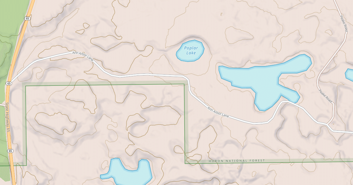 Map preview of ANN ARBOR LANE