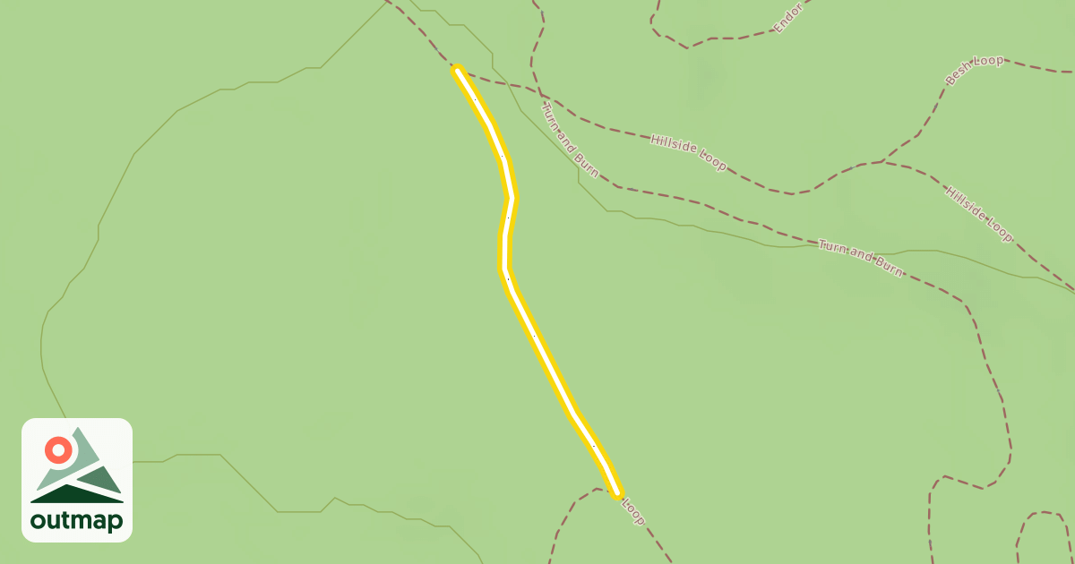 Map of Coach's Cutoff