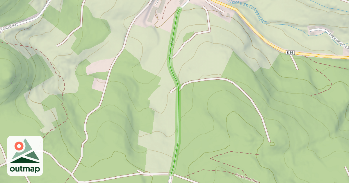 Map of Chemin du Zoo