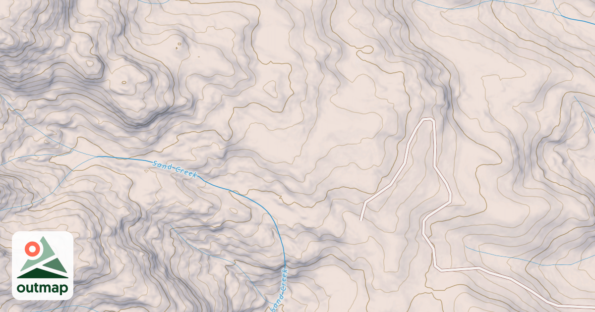 Map of Sand Creek