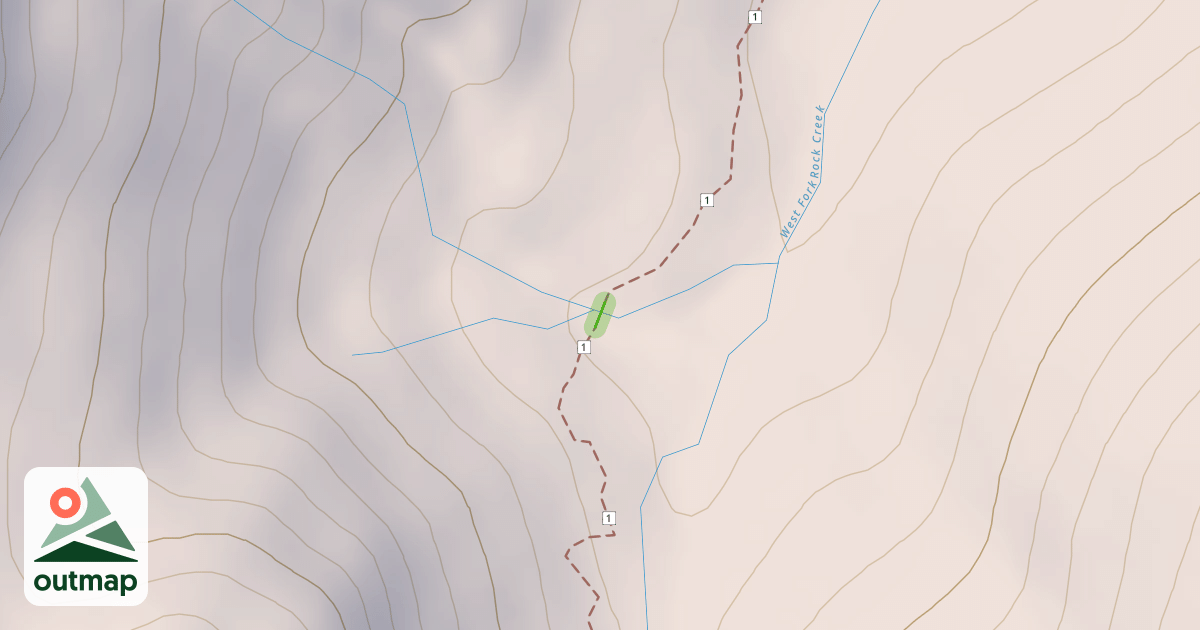 Map of West Fork Rock Creek Trail
