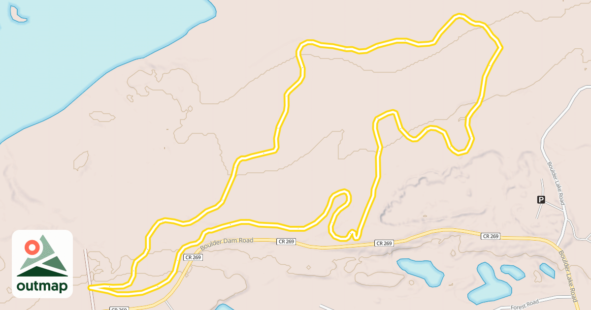 Map of Nine Pine Trail