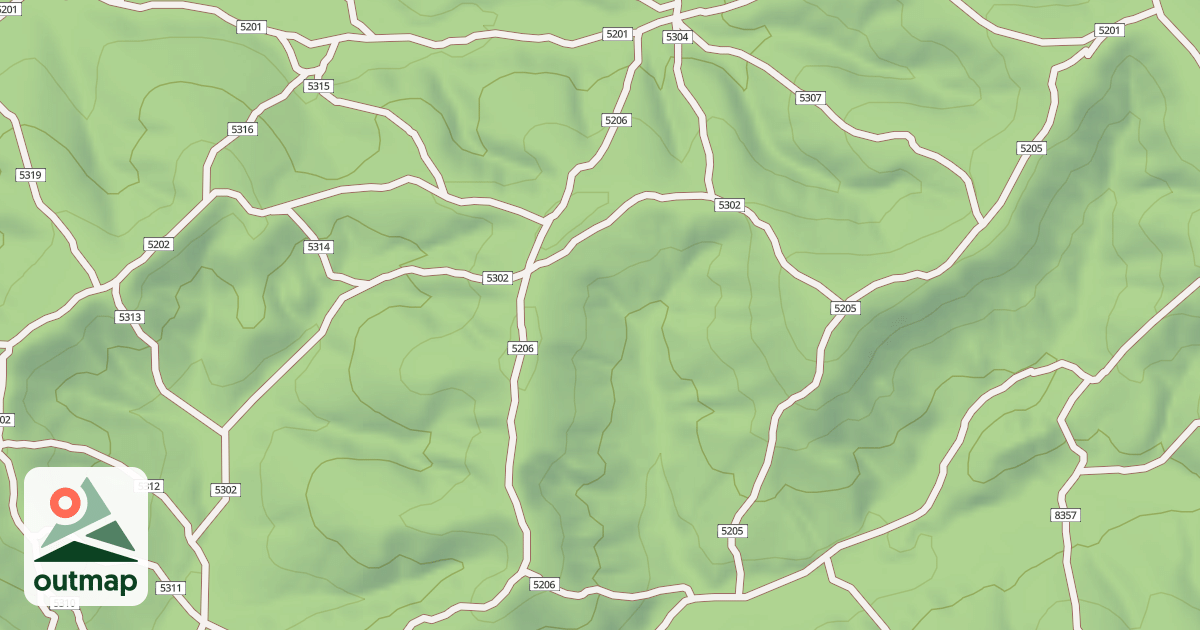 Map of USFS Motor Vehicle Use Map Trails 19707