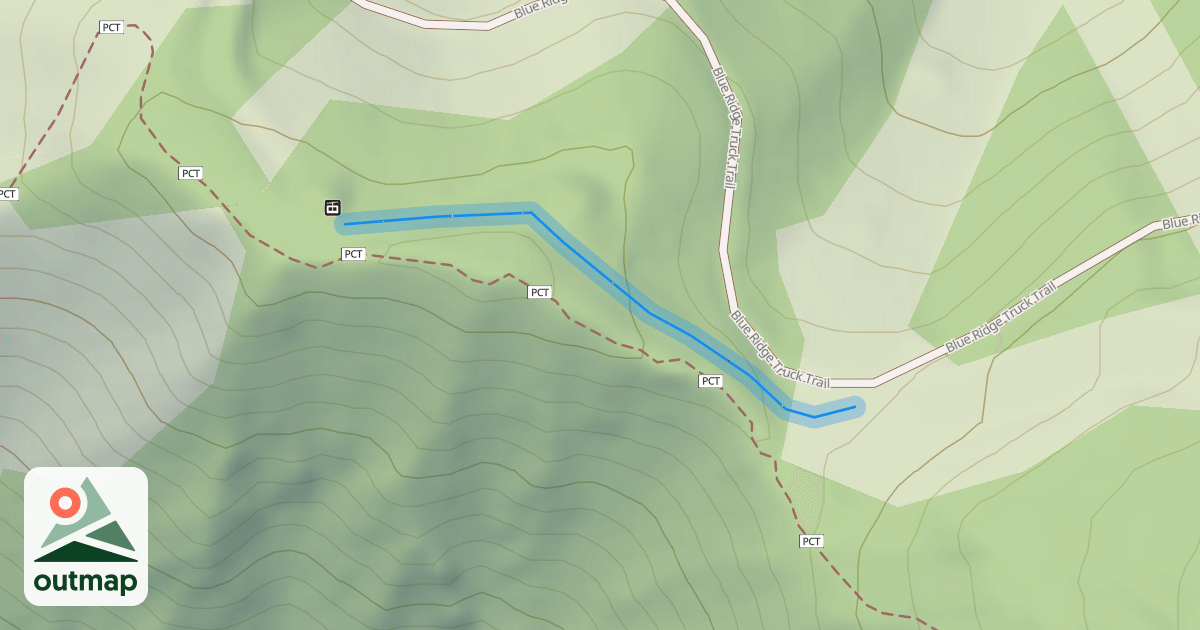 Map of Crest Trail