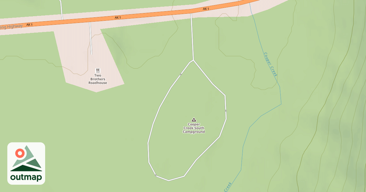 Map of SO COOPER CREEK CAMPGROUND RD