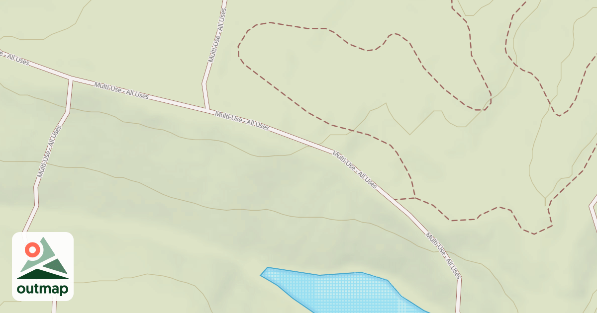 Map of Interlake State Recreation Area Trails
