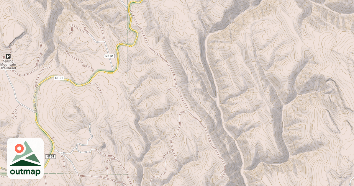 Map of USFS National Forest System Roads {8184961A-5DBD-4119-93A8-769CB38B9C7C}