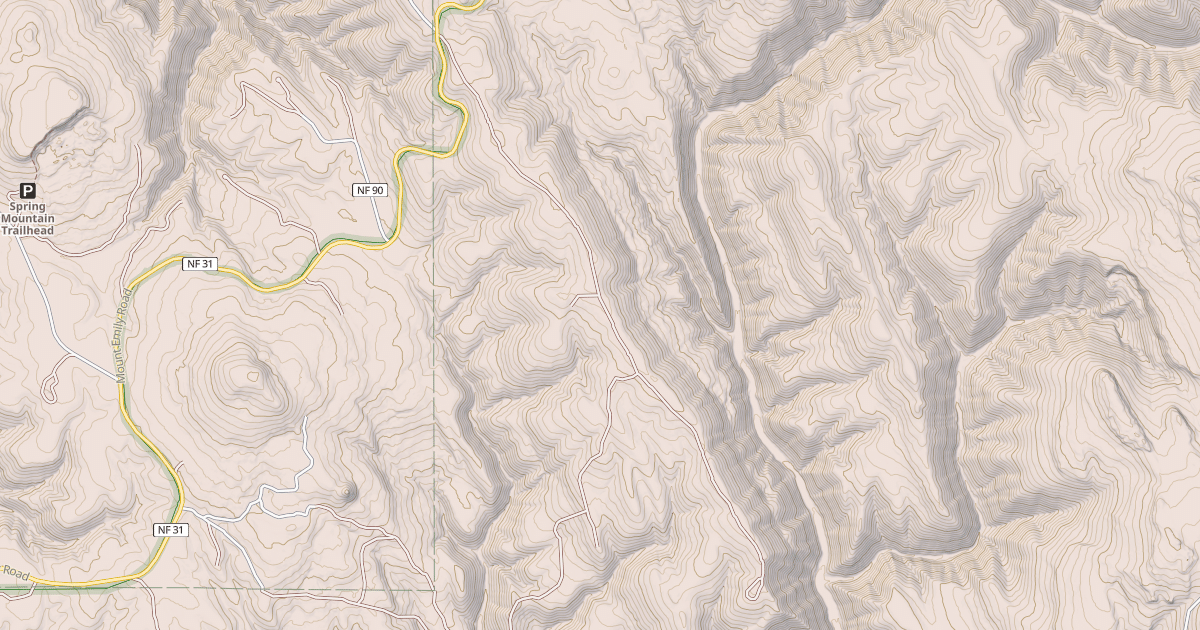 Map preview of USFS National Forest System Roads {8184961A-5DBD-4119-93A8-769CB38B9C7C}