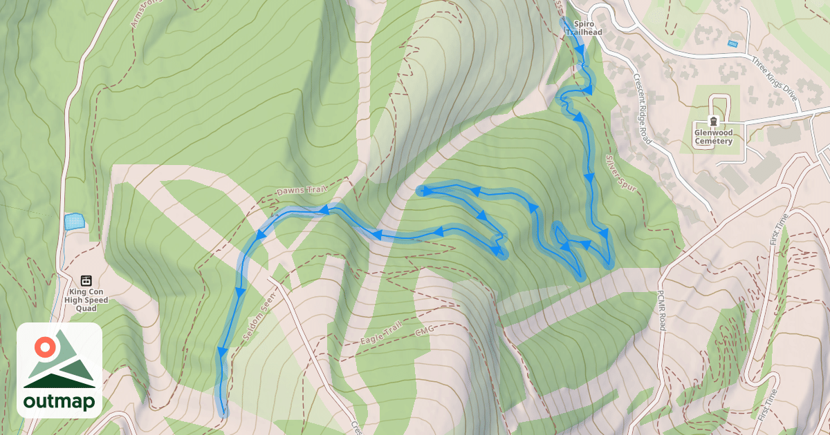 Map of Spiro Trail