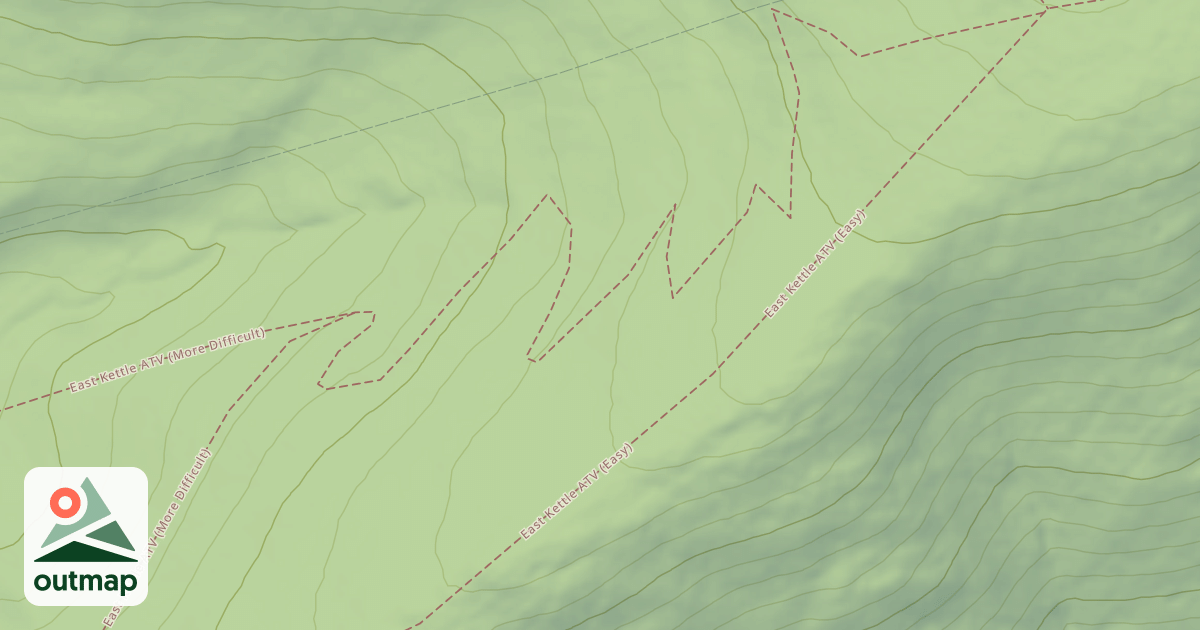 Map of East Kettle ATV Trail System