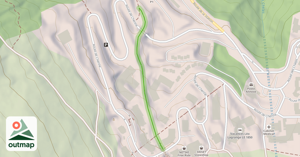 Map of Pelinche