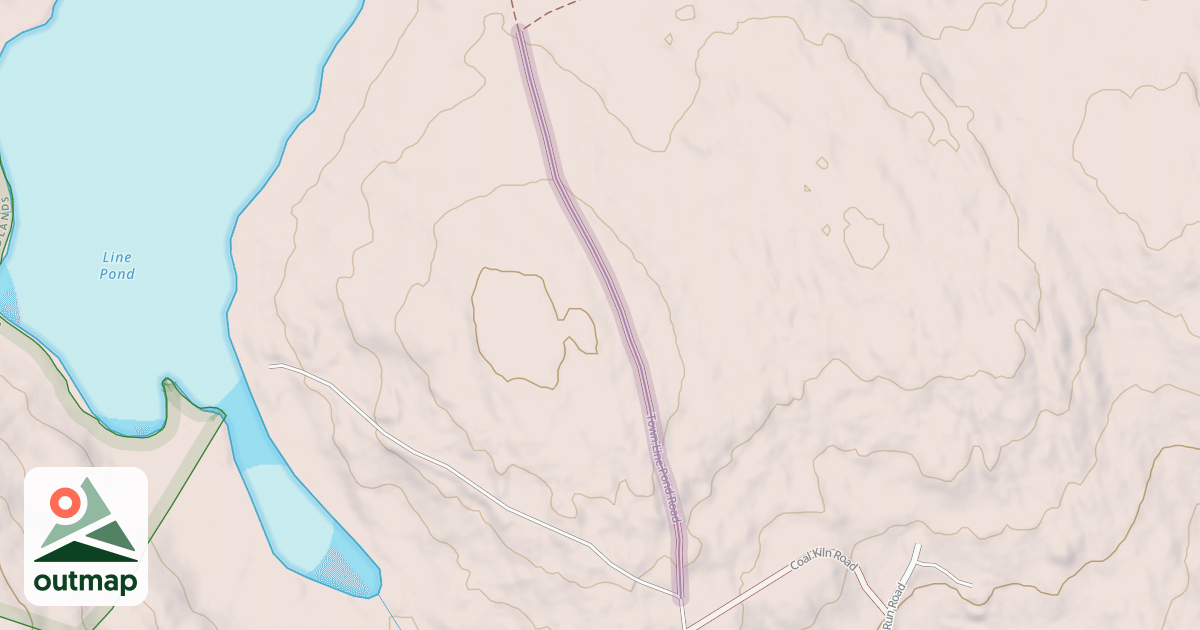 Map of Town Line Pond Road