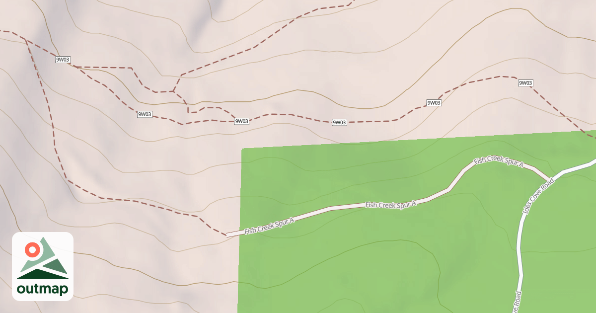 Map of FISH CREEK SPUR A