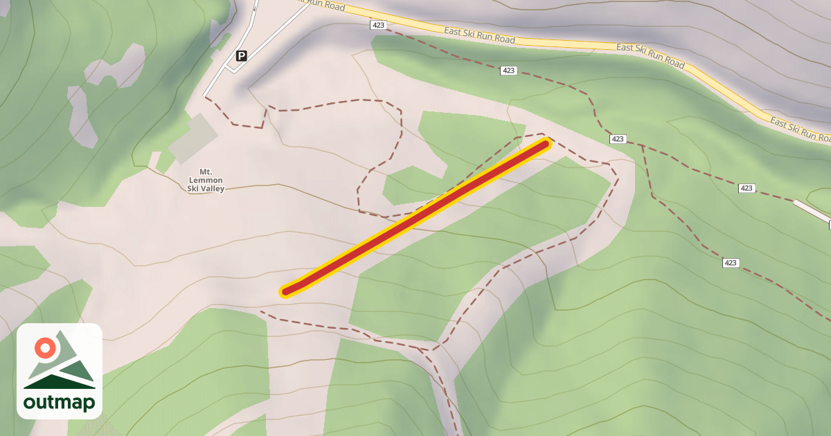 Map of Curtis Chairlift