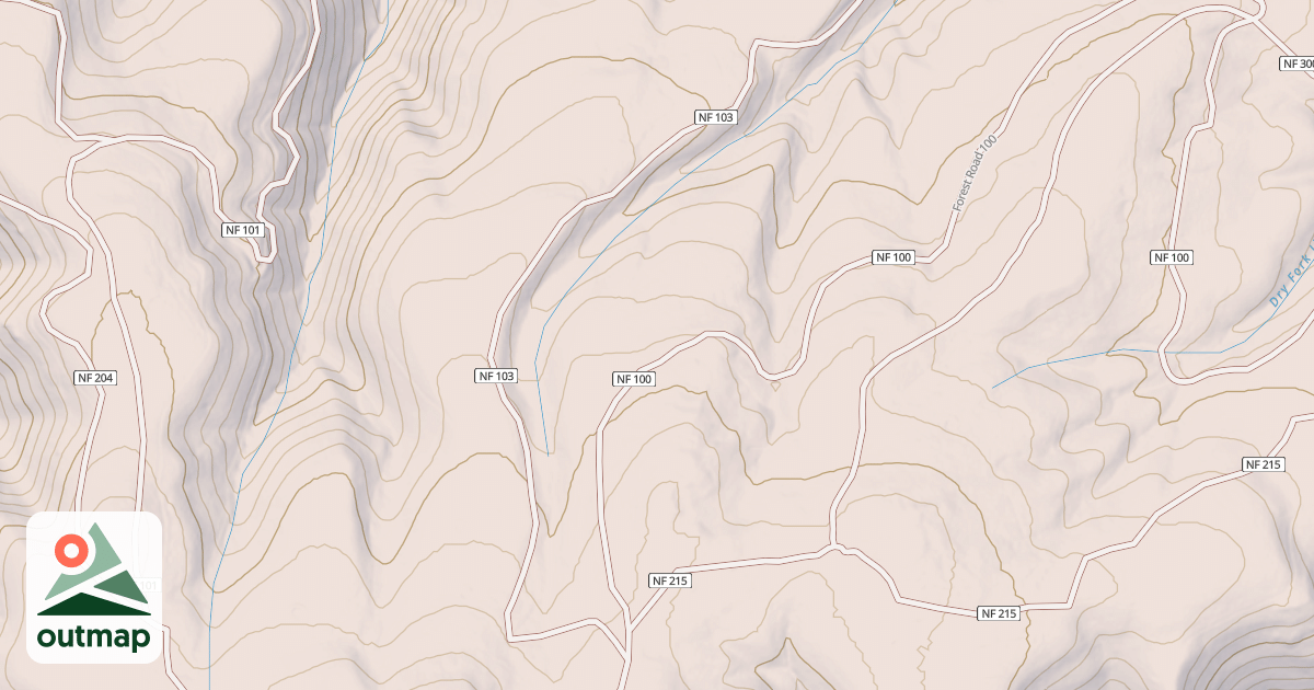 Map of USFS Motor Vehicle Use Map Roads {C6FA69FC-80B2-43A1-B453-D9F74ECB2C77}