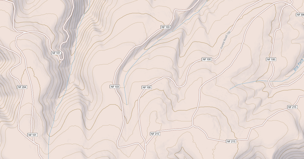 Map preview of USFS Motor Vehicle Use Map Roads {C6FA69FC-80B2-43A1-B453-D9F74ECB2C77}