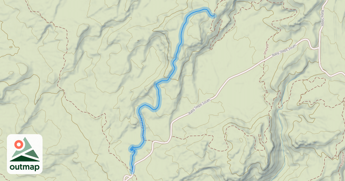 Map of Sidestep North Trail