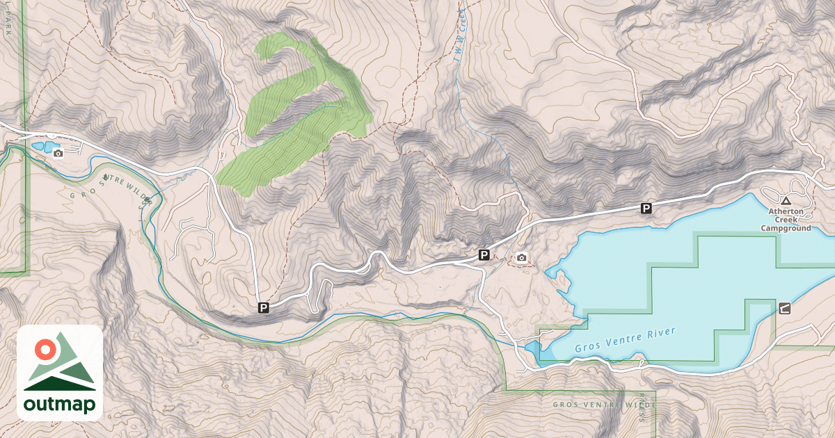 Map of GROS VENTRE