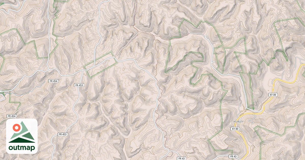 Map of Sheltowee Trace
