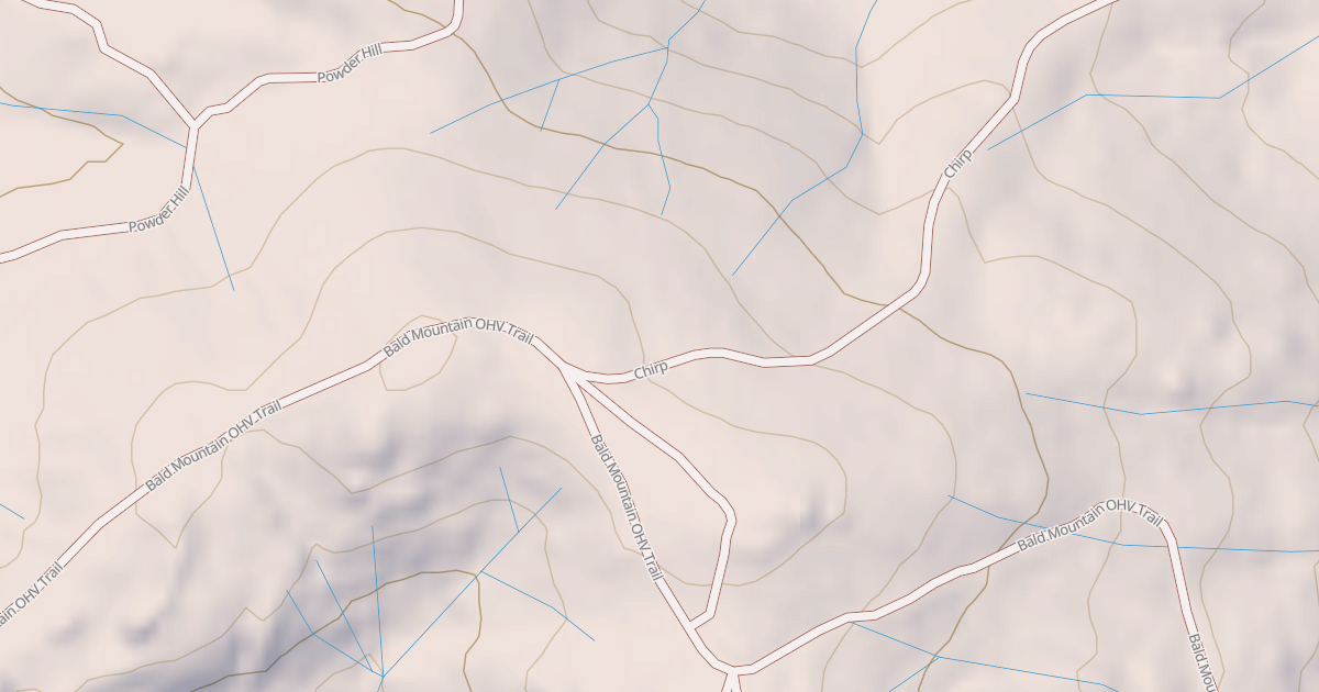 Map preview of Bald Mountain T13
