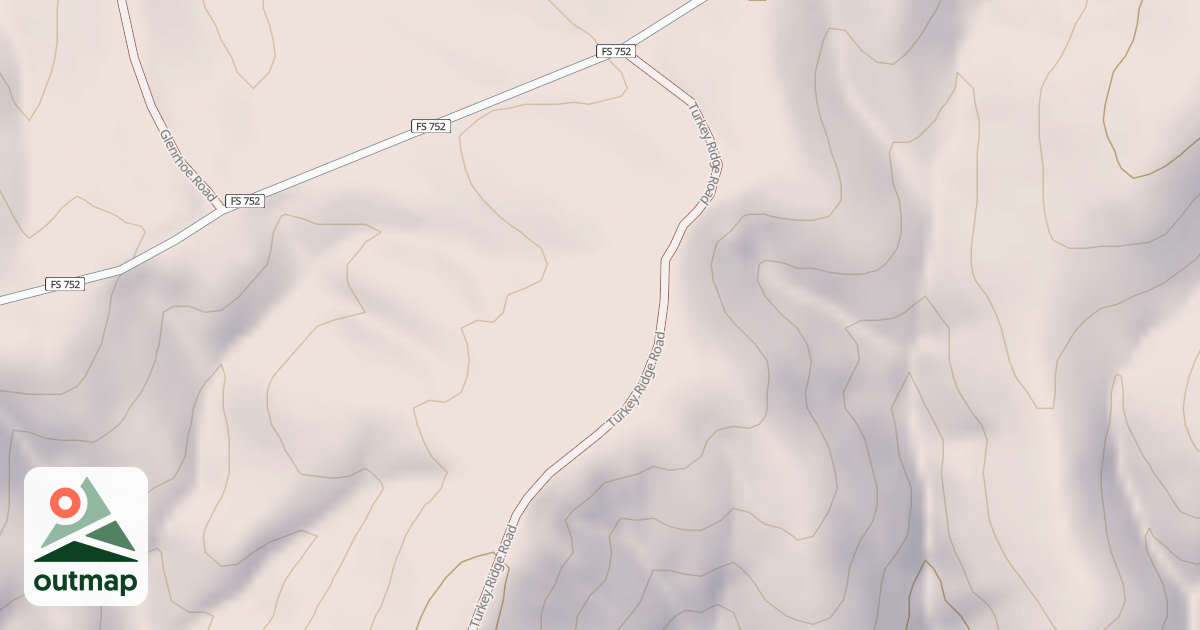 Map of TURKEY RIDGE