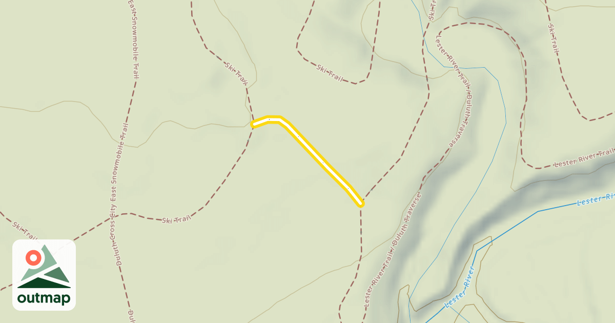 Map of Ski Trail