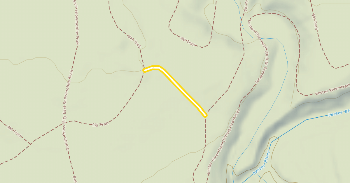 Map preview of Ski Trail
