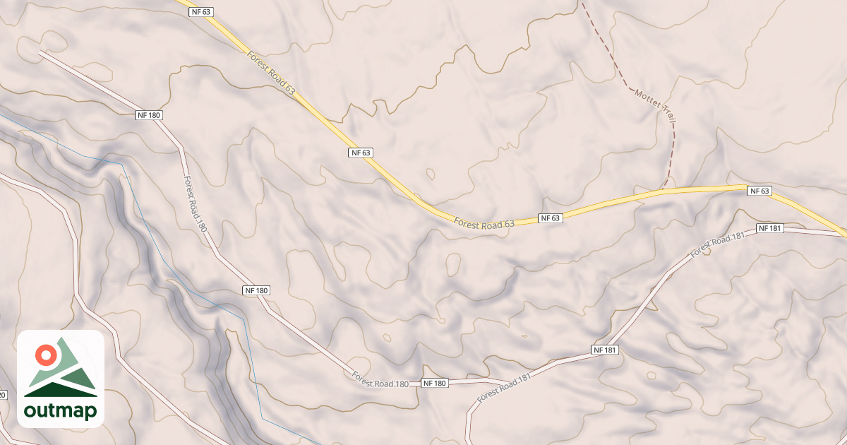 Map of USFS National Forest System Roads {B48A82D8-D631-49A4-A986-61ADF75EB851}
