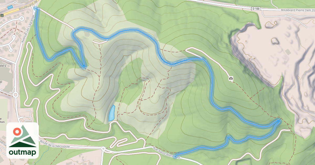 Map of Piste Grand Défens H58
