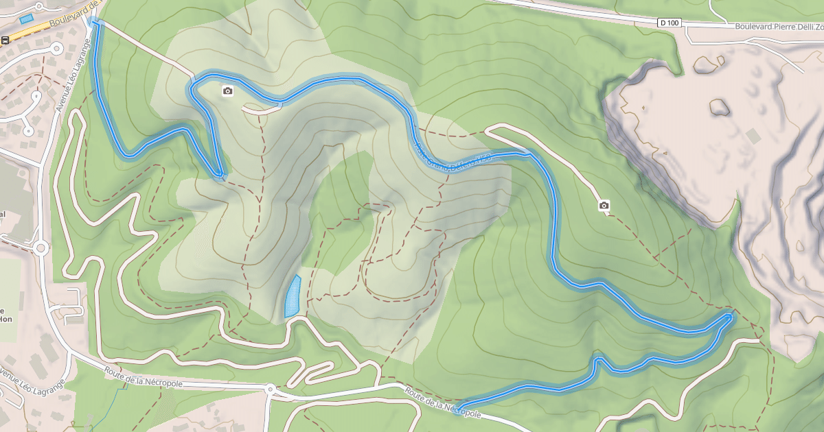 Map preview of Piste Grand Défens H58