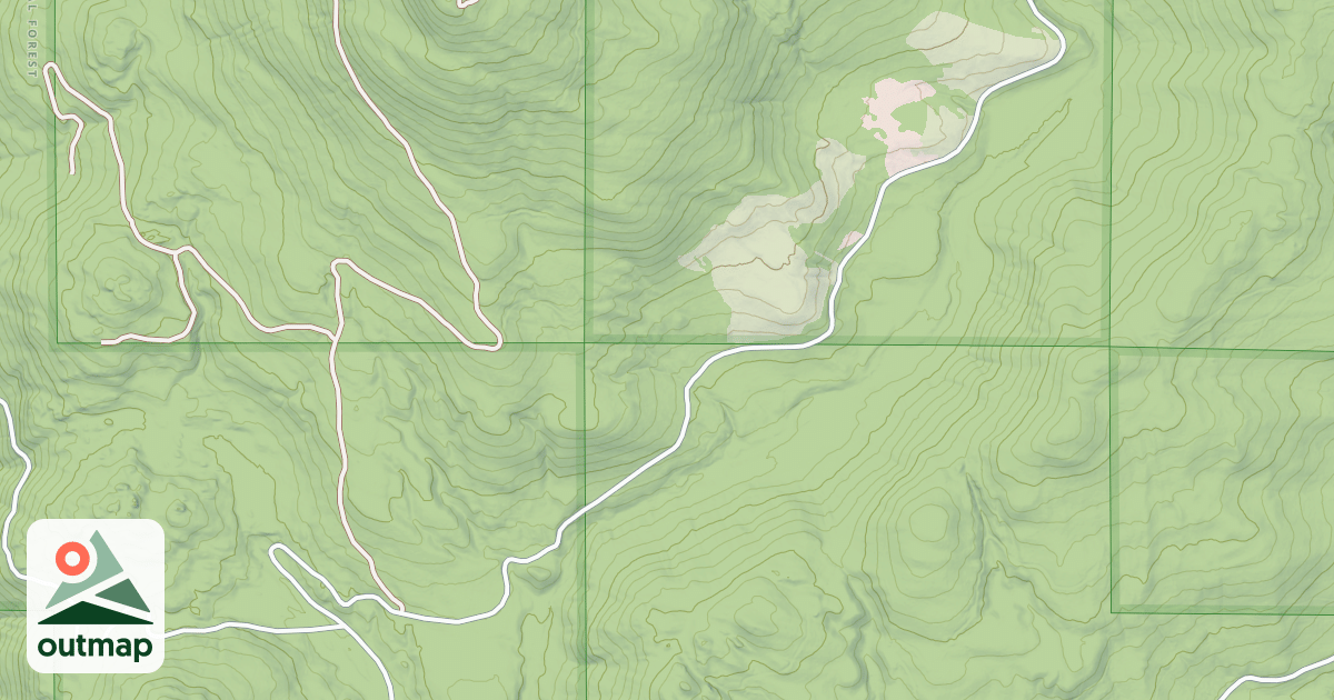 Map of HARVEY CREEK