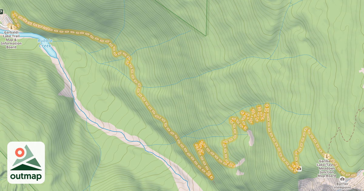 Map of Garibaldi Lake Trail