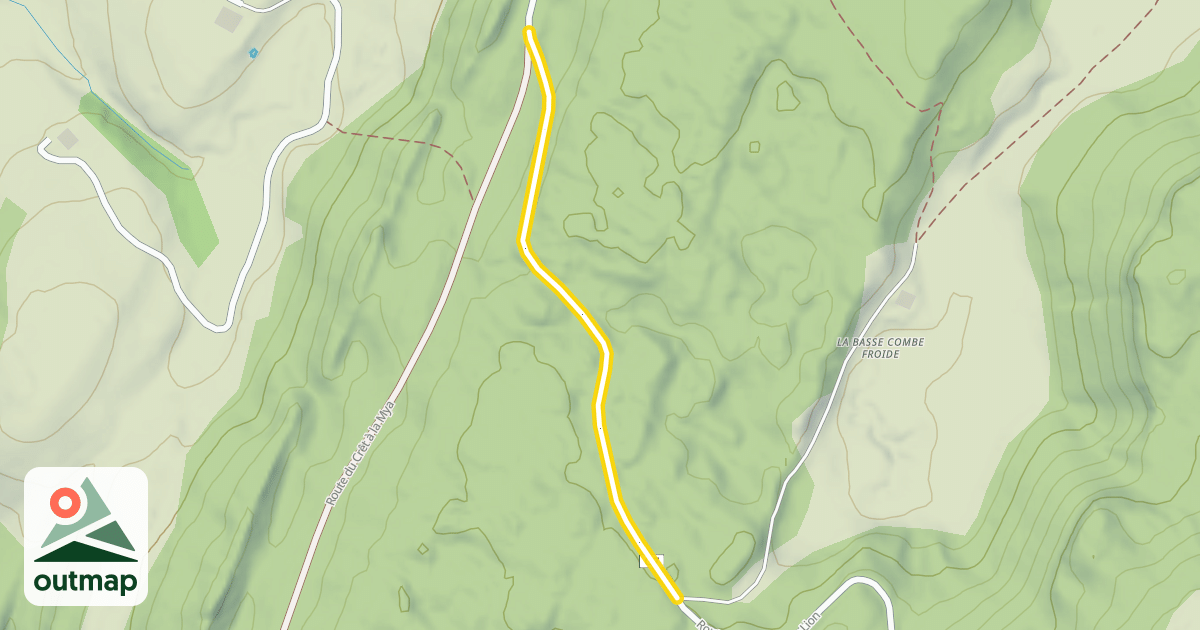 Map of Route de la Borne au Lion