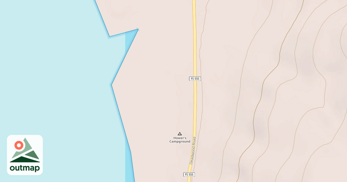 Map of HOWERS CAMPGROUND