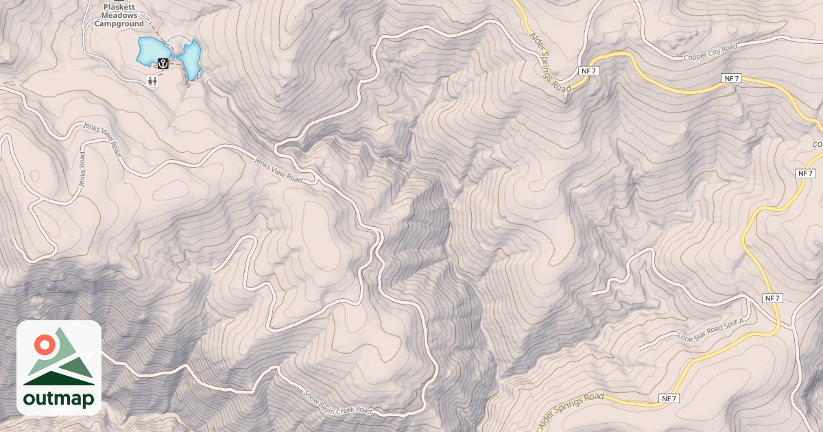 Map of SNOW BASIN CR.