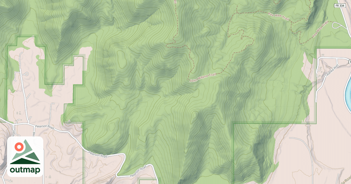 Map of John Wayne Loop
