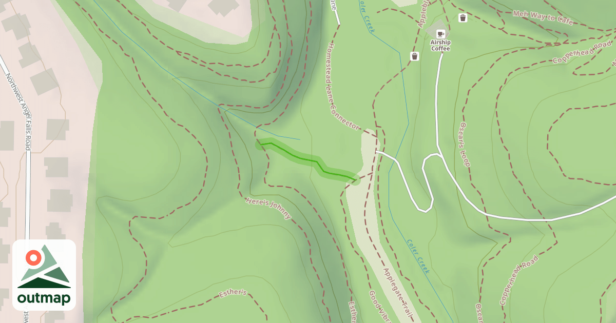 Map of Esther-Homestead Connector