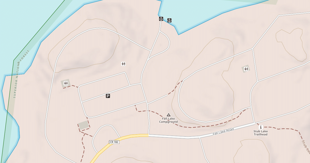 Map preview of FALL LAKE SPUR D