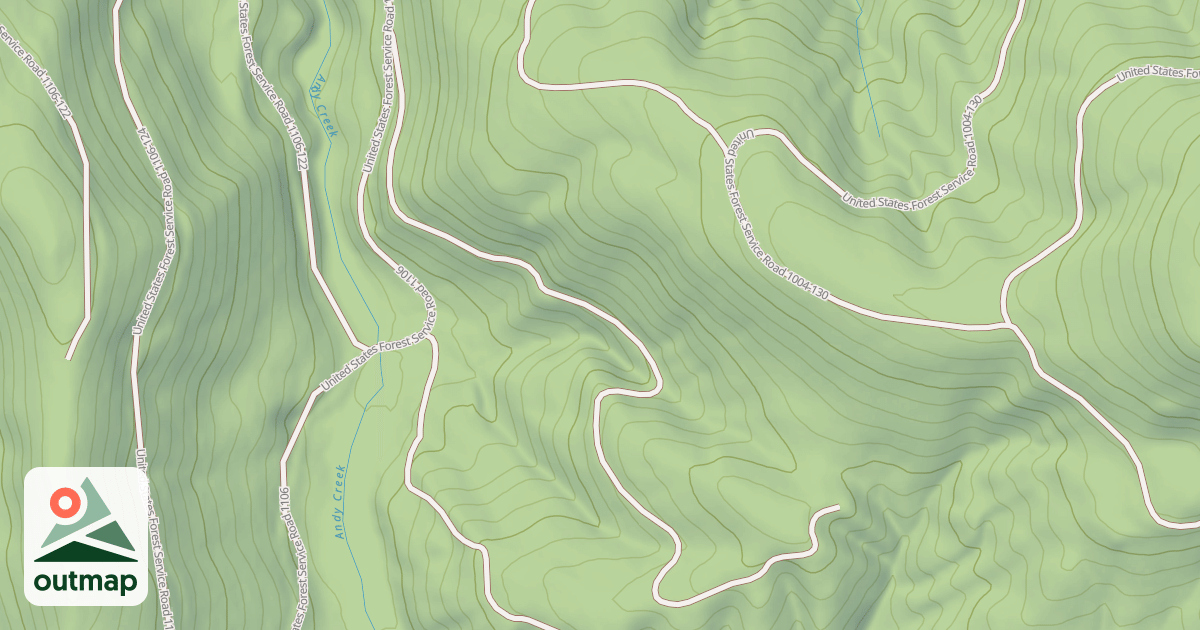 Map of NORTH ANDY