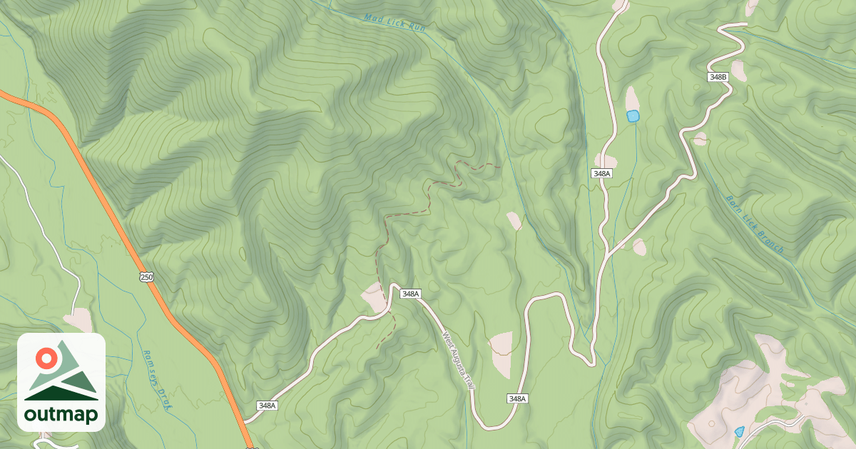 Map of WEST AUGUSTA